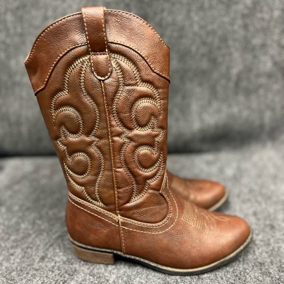 Cat & Jack Kids Montana Zipper Western Boots - Picture 13 of 14